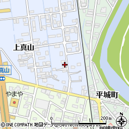 秋田県横手市横手町上真山221周辺の地図