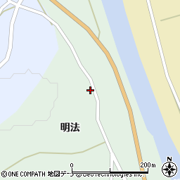 秋田県由利本荘市森子明法13周辺の地図