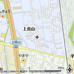 秋田県横手市横手町上真山195周辺の地図