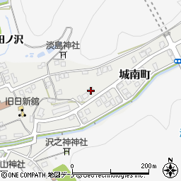 秋田県横手市城南町10-10周辺の地図