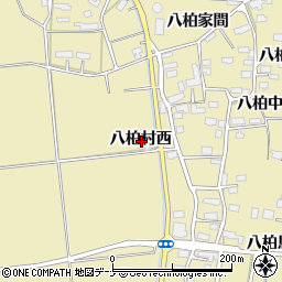 秋田県横手市大雄八柏村西周辺の地図