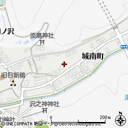 秋田県横手市城南町周辺の地図