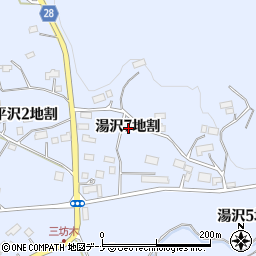 岩手県北上市湯沢７地割周辺の地図