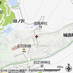 秋田県横手市城南町9-1周辺の地図