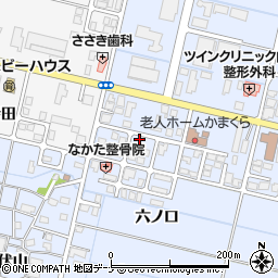 秋田県横手市横手町六ノ口22-5周辺の地図