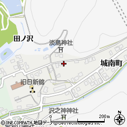 秋田県横手市城南町9-5周辺の地図