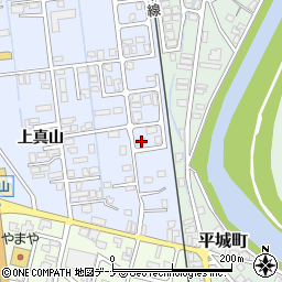 秋田県横手市横手町上真山248-1周辺の地図