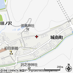 秋田県横手市城南町9-10周辺の地図