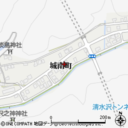 秋田県横手市城南町12-12周辺の地図