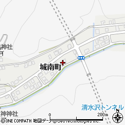 秋田県横手市城南町12-33周辺の地図