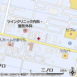 秋田県横手市横手町（大関越）周辺の地図