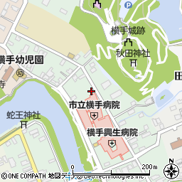 秋田県横手市根岸町5-8周辺の地図