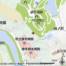 秋田県横手市根岸町6周辺の地図