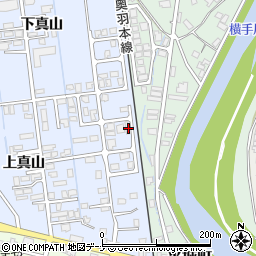 秋田県横手市横手町上真山243-15周辺の地図