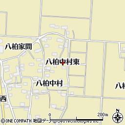〒013-0374 秋田県横手市大雄八柏中村東の地図