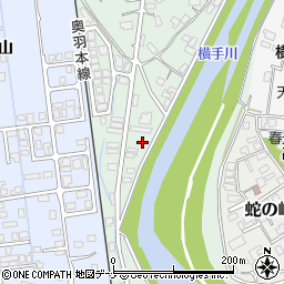 秋田県横手市平城町11周辺の地図