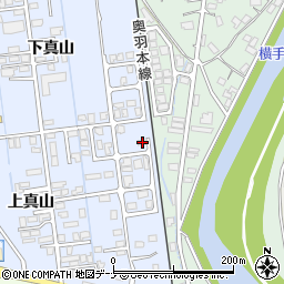 秋田県横手市横手町上真山243-11周辺の地図