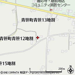 岩手県遠野市青笹町青笹１２地割周辺の地図