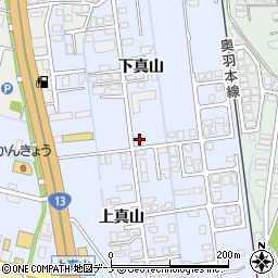 秋田県横手市横手町下真山66周辺の地図
