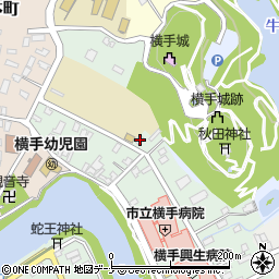 秋田県横手市根岸町2-2周辺の地図