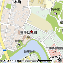秋田県横手市根岸町1周辺の地図