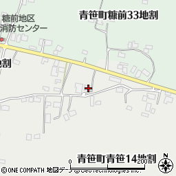 岩手県遠野市青笹町青笹１３地割23周辺の地図