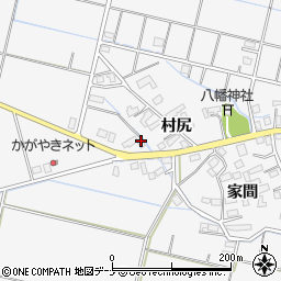 秋田県横手市三本柳沼頭周辺の地図