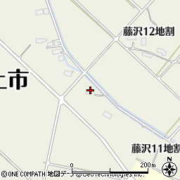 岩手県北上市藤沢１１地割周辺の地図