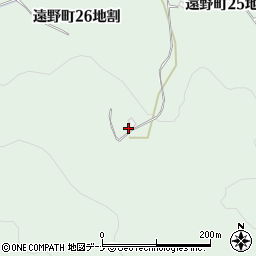 岩手県遠野市遠野町２６地割2周辺の地図