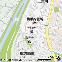 天仙寺周辺の地図