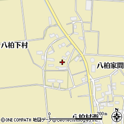 秋田県横手市大雄八柏下村9周辺の地図