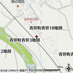 岩手県遠野市青笹町青笹１８地割10周辺の地図