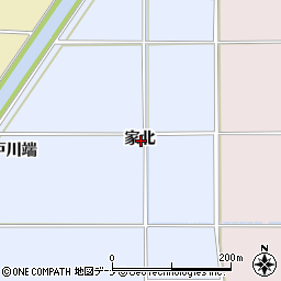 秋田県横手市塚堀家北周辺の地図