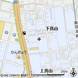 秋田県横手市横手町下真山22周辺の地図
