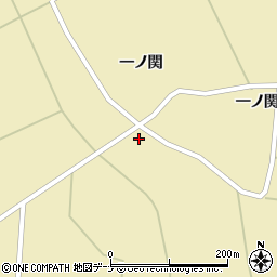 秋田県横手市大雄一ノ関南周辺の地図
