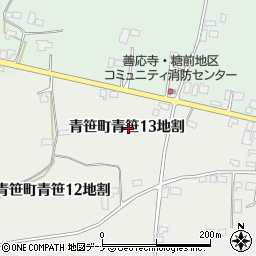岩手県遠野市青笹町青笹１３地割周辺の地図