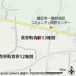 岩手県遠野市青笹町青笹（１３地割）周辺の地図