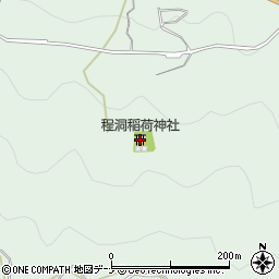 程洞稲荷神社周辺の地図