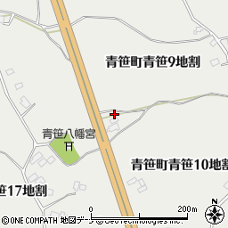 岩手県遠野市青笹町青笹７地割74周辺の地図