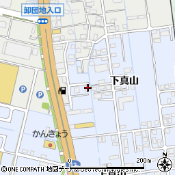 秋田県横手市横手町下真山8-2周辺の地図