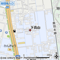 秋田県横手市横手町下真山24-3周辺の地図