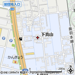 秋田県横手市横手町下真山24周辺の地図