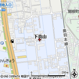 秋田県横手市横手町下真山周辺の地図