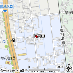 秋田県横手市横手町下真山60-2周辺の地図