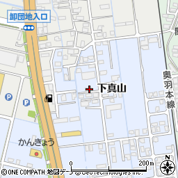 秋田県横手市横手町下真山25周辺の地図