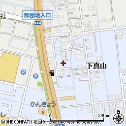 秋田県横手市横手町下真山6周辺の地図