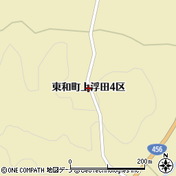 岩手県花巻市東和町上浮田周辺の地図