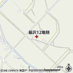 岩手県北上市藤沢１２地割周辺の地図