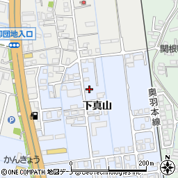 秋田県横手市横手町下真山57周辺の地図