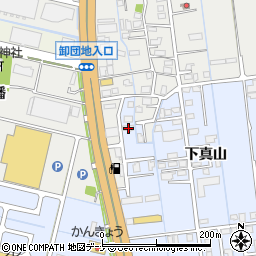 秋田県横手市横手町下真山3-3周辺の地図